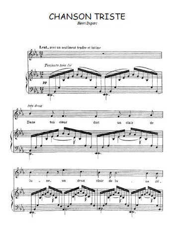 Chanson triste